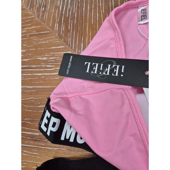 One-Shoulder Pink & Floral "Keep Move" Swimsuit Set For Teen Girl Size 14 - Picture 9 of 12